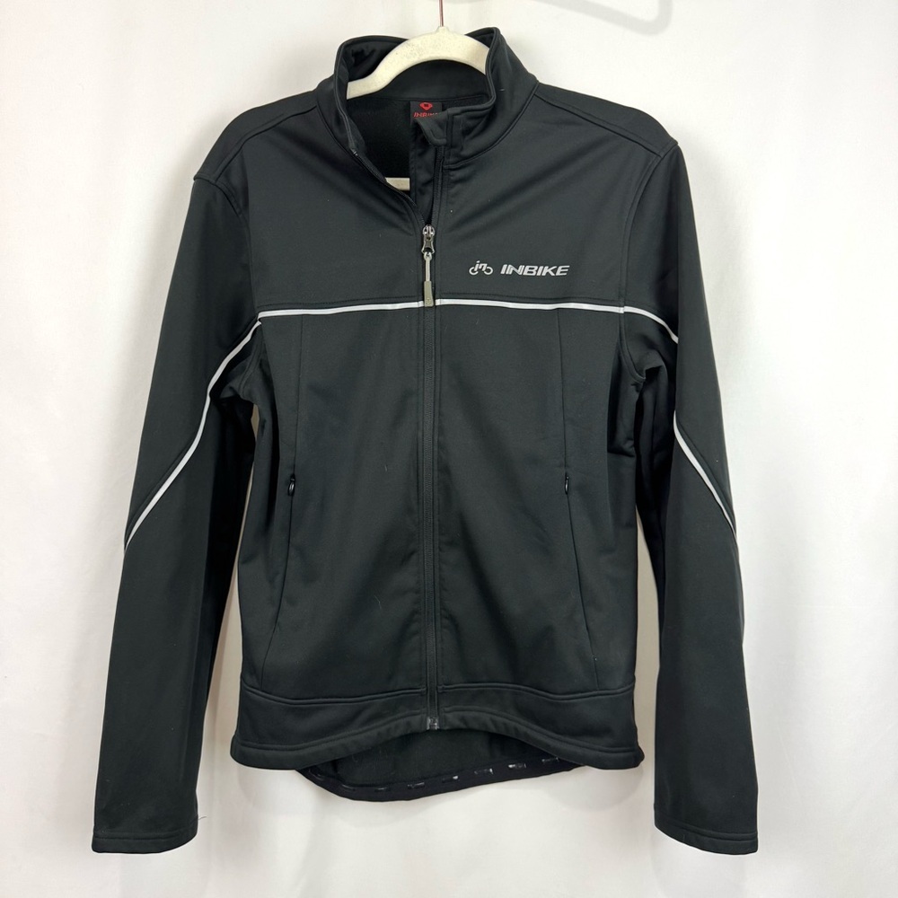 INBIKE Men's S Black Cycling Jacket Winter Fleece Thermal Windproof Soft Shell